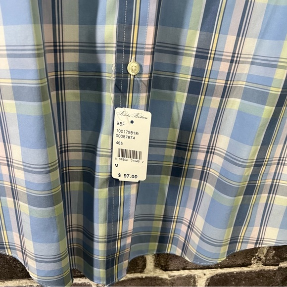 NWT Brooks Brothers Plaid Short Sleeve Regular Fit Shirt - Picture 6 of 9